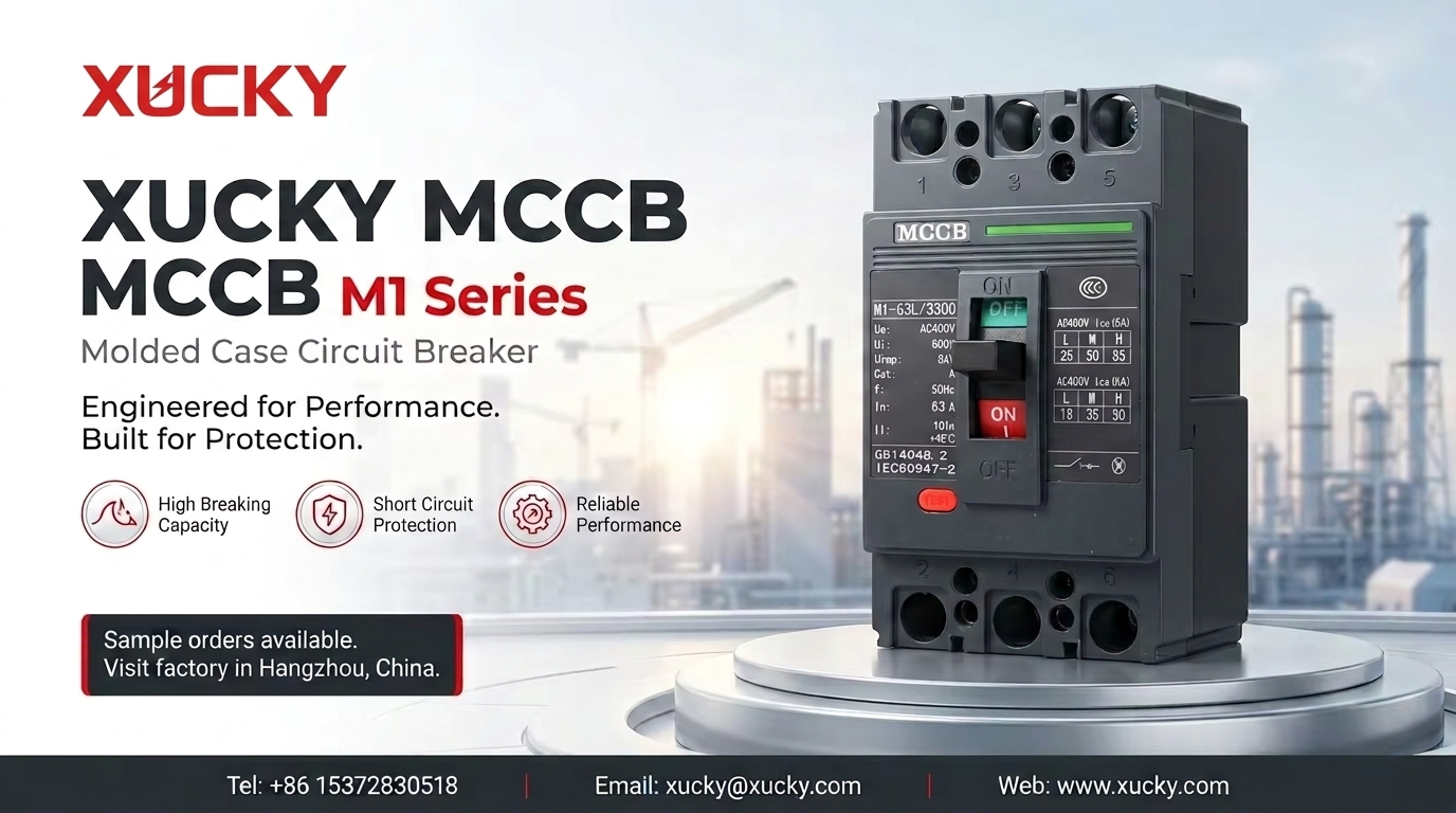 Precisão encontra potência: Apresentando o MCCB XUCKY M1-63L.